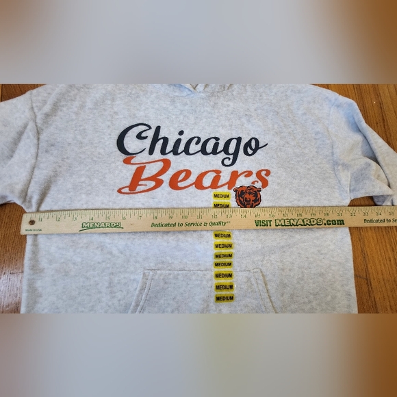 Chicago Bears Women's Hoodie Sleepwear Pullover Soft Terry Cloth NWT Medium NLF - Picture 7 of 8